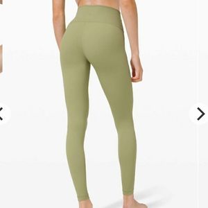 Lululemon Wunder Under HR Tight 28" Luxtreme Green